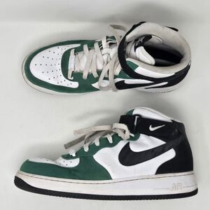 Nike Air Force 1 High Mid By You Green White Mens Size 12.5 Shoes DZ3640-900